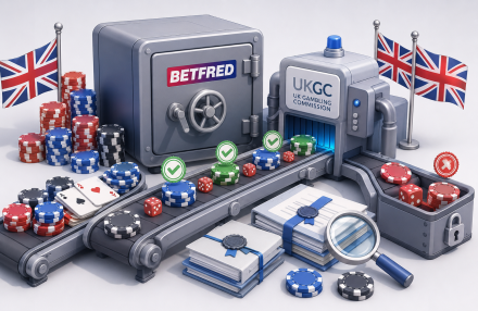 Britanska komisija za igre na srečo (UKGC) je operaterju Betfred naložila globo v višini 1,2 milijona dolarjev zaradi kršitve načel družbene odgovornosti slika