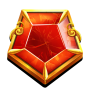 Red gemstone slika