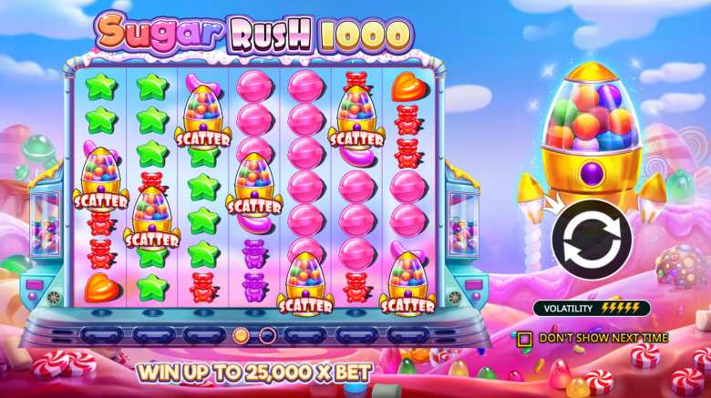 Sugar Rush 1000 Main Screen